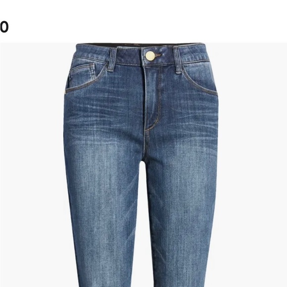 Wit & Wisdom Ab'Solution High Waist Raw Hem Skinny Crop Jeans - Picture 5 of 12